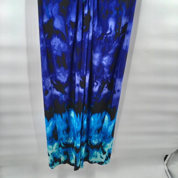 R & M Richards Blue Watercolor Maxi … - Picture 2 of 9